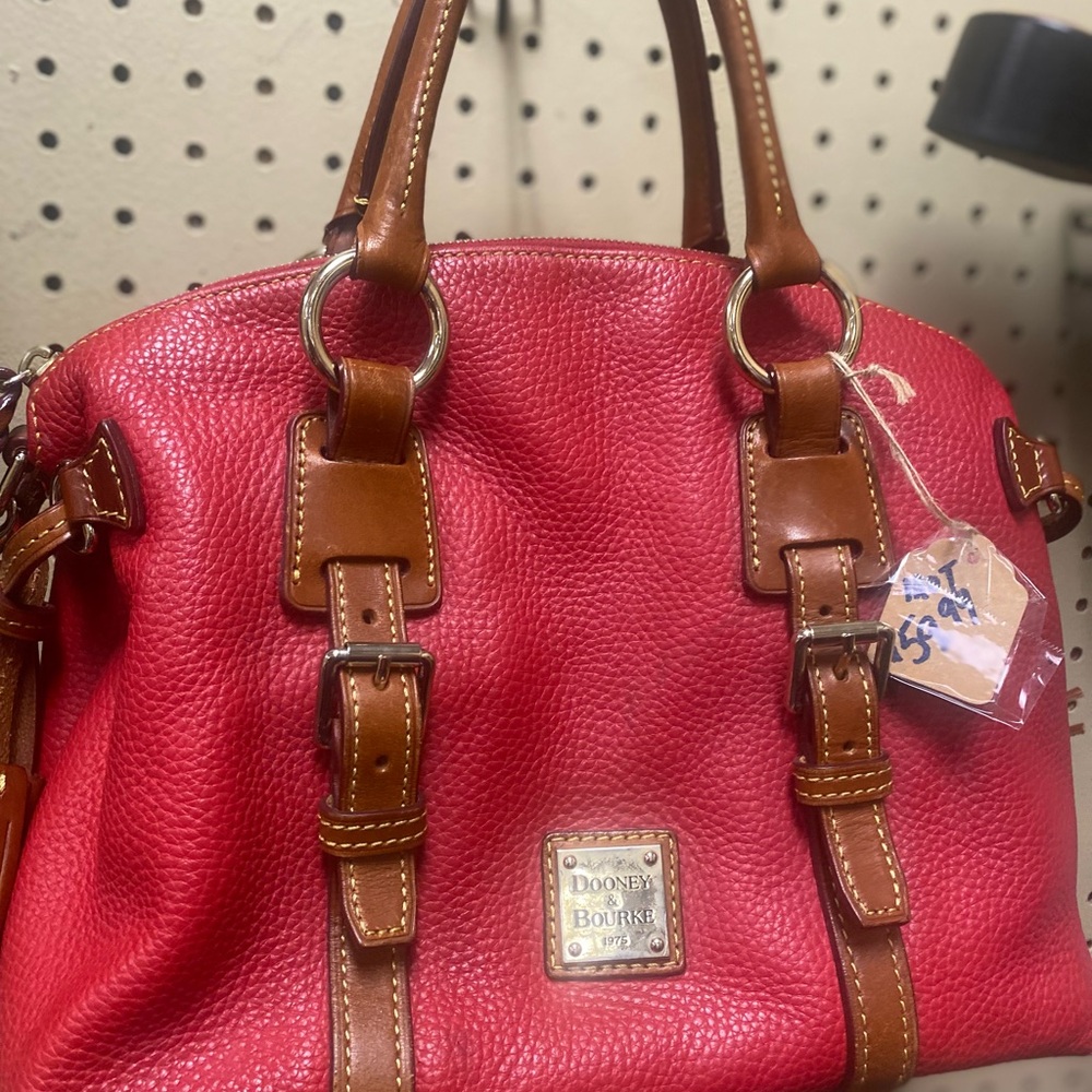 Dooney and Bourke red  Leather Handbag